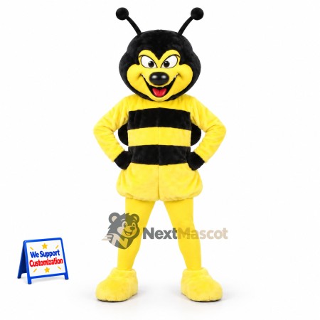 Bee Mascot Costume - Yellow, White Shoes Bee Mascot Costume - Yellow, White Shoes