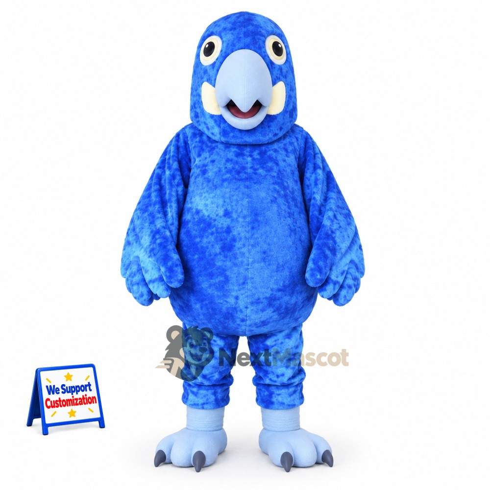 Parrot Mascot Costume - Blue for School Events Parrot Mascot Costume - Blue for School Events