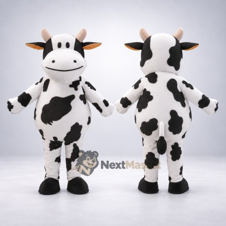 Cow Mascot Costume - Black and White for Festivals Cow Mascot Costume - Black and White for Festivals