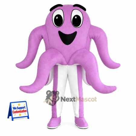 Octopus Mascot Costume - Purple Octopus Mascot Costume - Purple