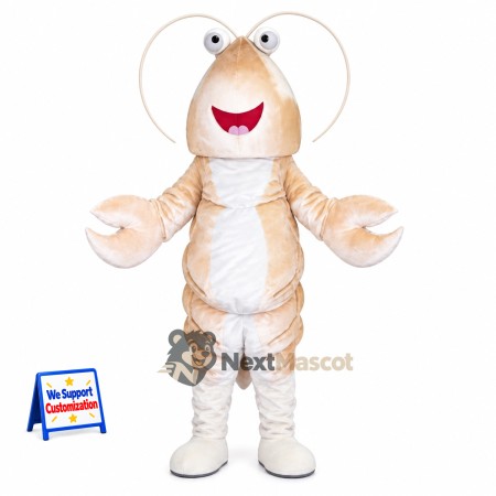 Lobster Mascot Costume - Cream Lobster Mascot Costume - Cream