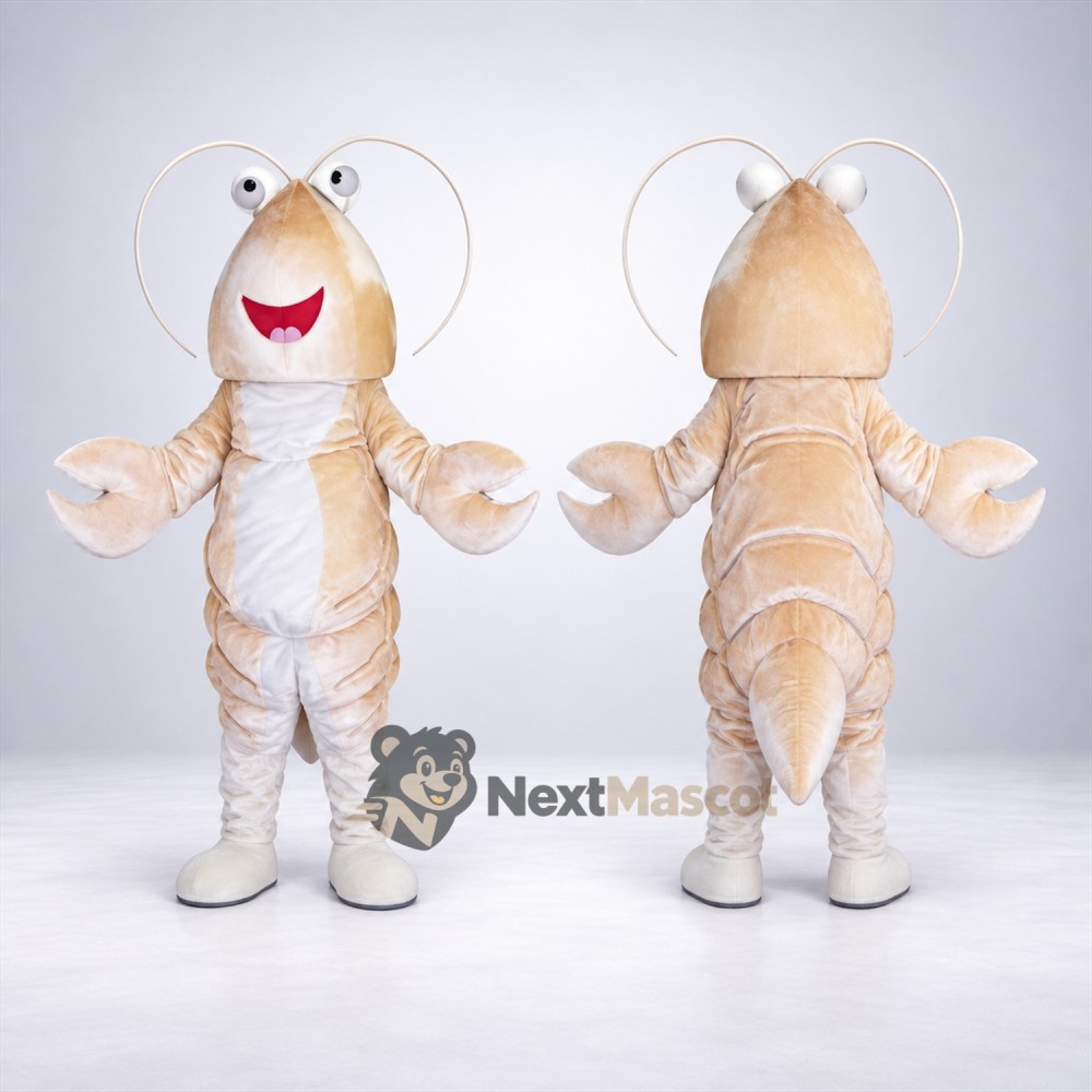 Lobster Mascot Costume - Cream Lobster Mascot Costume - Cream