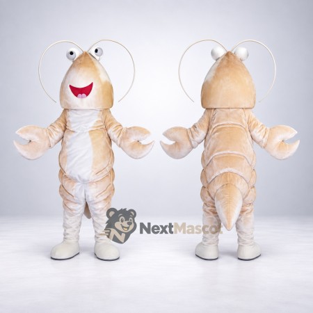 Lobster Mascot Costume - Cream Lobster Mascot Costume - Cream