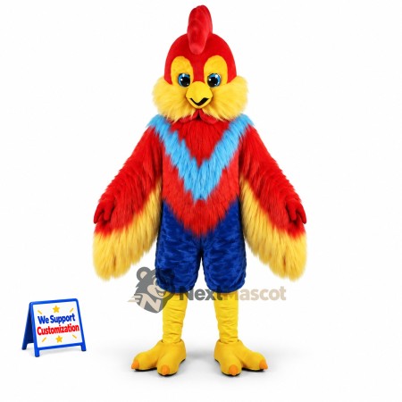 Rooster Mascot Costume - Colorful for Parades Rooster Mascot Costume - Colorful for Parades