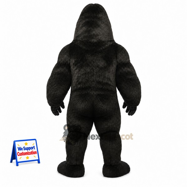 Gorilla Mascot Costume - Black for Celebrations Gorilla Mascot Costume - Black for Celebrations
