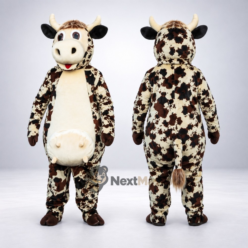 Cow Mascot Costume - Spotted for Fan Zones Cow Mascot Costume - Spotted for Fan Zones