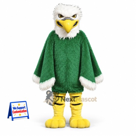 Bald Eagle Mascot Costume - Green Robe Bald Eagle Mascot Costume - Green Robe