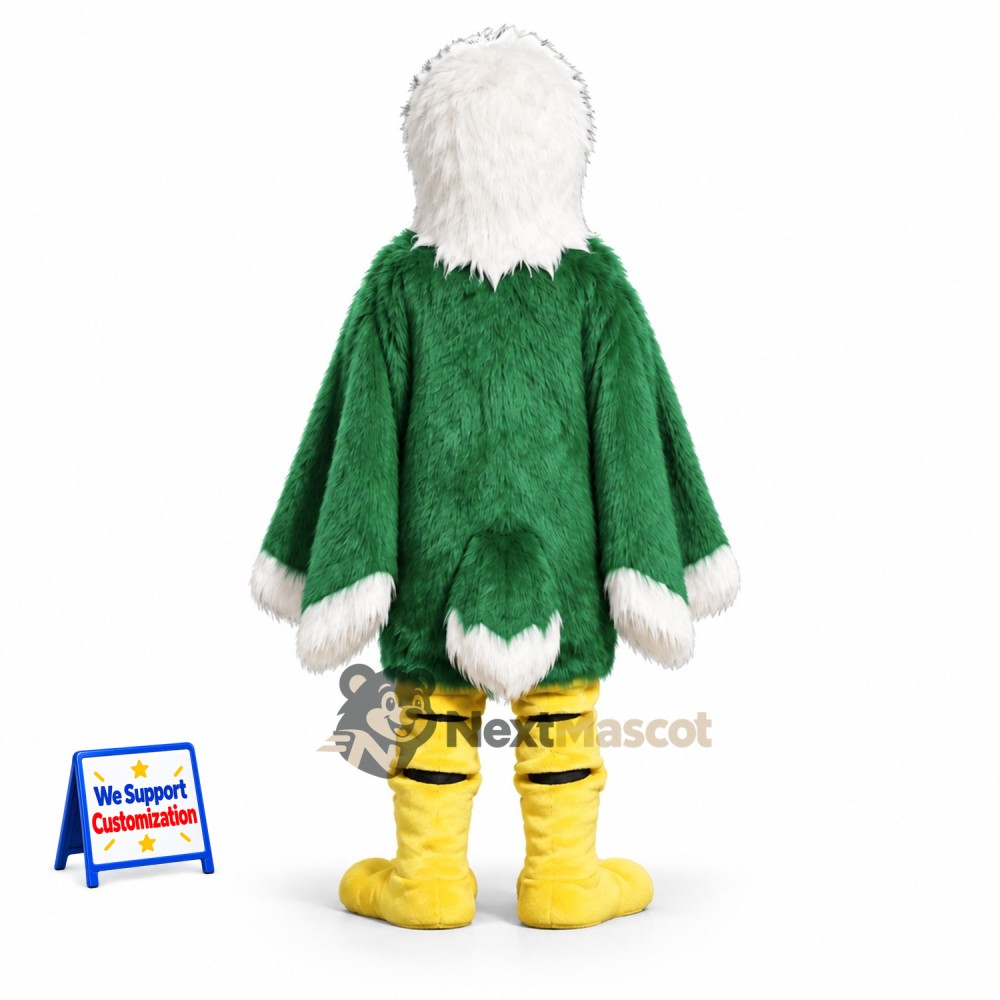 Bald Eagle Mascot Costume - Green Robe Bald Eagle Mascot Costume - Green Robe