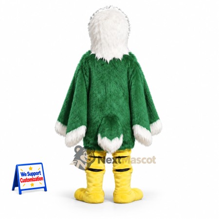 Bald Eagle Mascot Costume - Green Robe Bald Eagle Mascot Costume - Green Robe