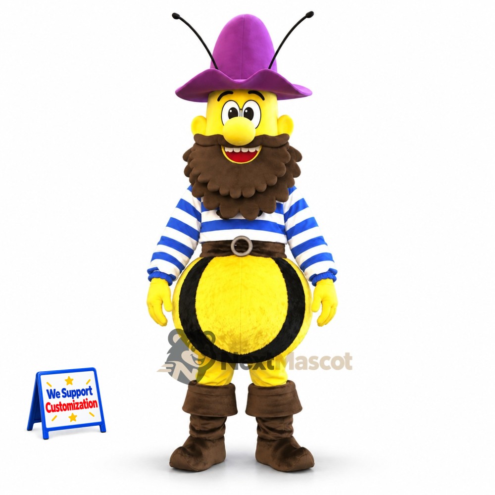 Bee Mascot Costume - Pirate Style Bee Mascot Costume - Pirate Style