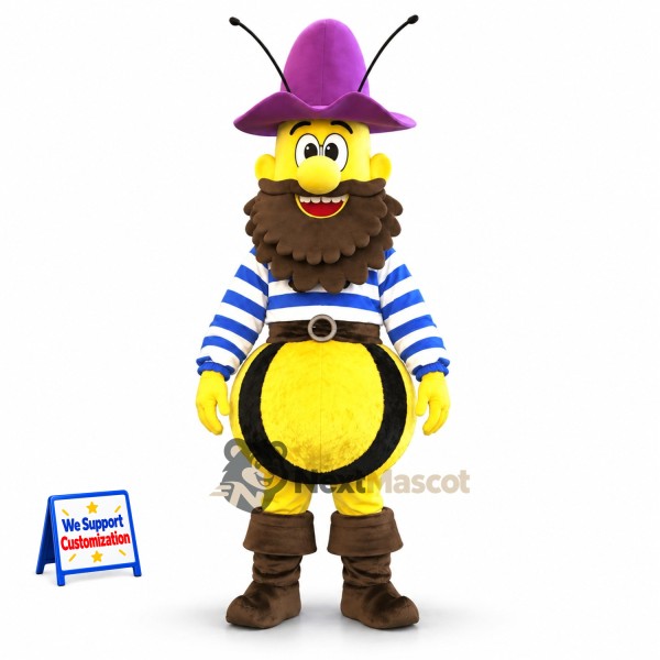 Bee Mascot Costume - Pirate Style