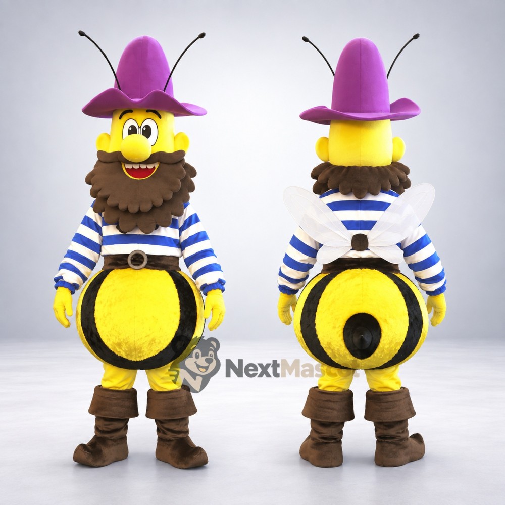 Bee Mascot Costume - Pirate Style Bee Mascot Costume - Pirate Style