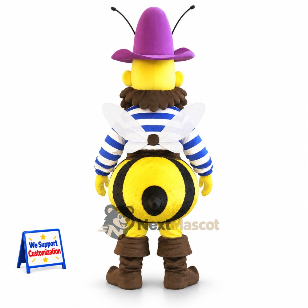 Bee Mascot Costume - Pirate Style Bee Mascot Costume - Pirate Style