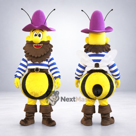 Bee Mascot Costume - Pirate Style Bee Mascot Costume - Pirate Style