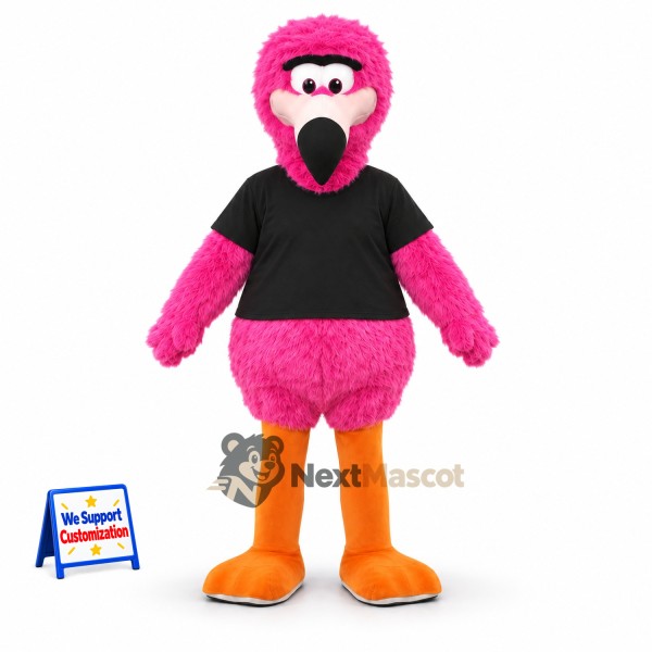 Flamingo Mascot Costume - Pink for Community Events