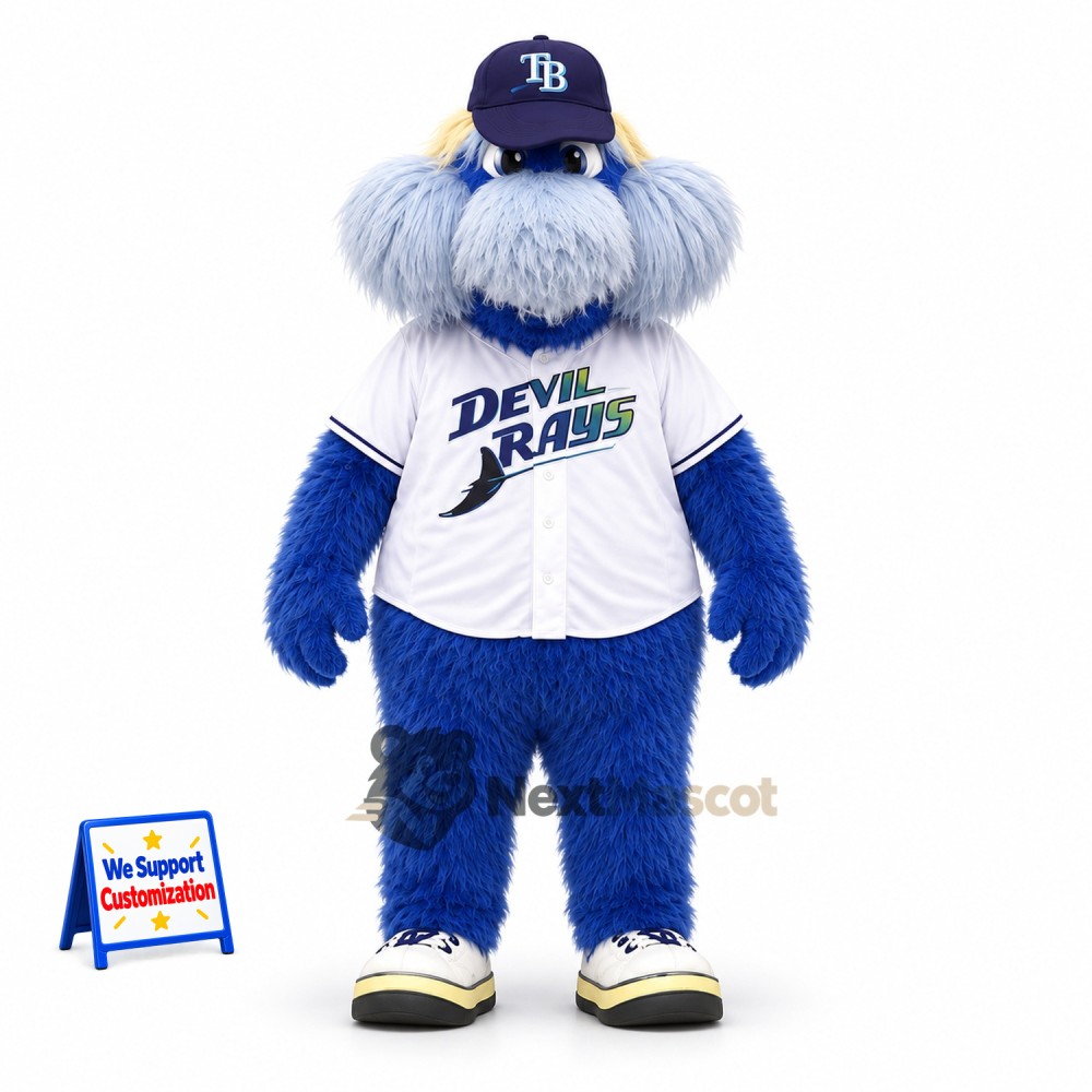 Furry Monster Mascot Costume - Blue
