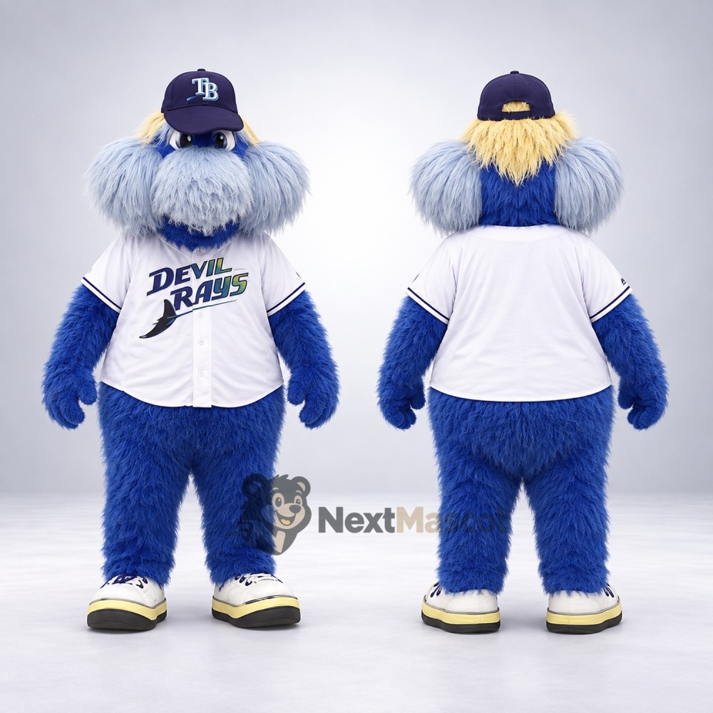Furry Monster Mascot Costume - Blue