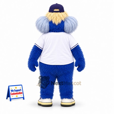 Furry Monster Mascot Costume - Blue