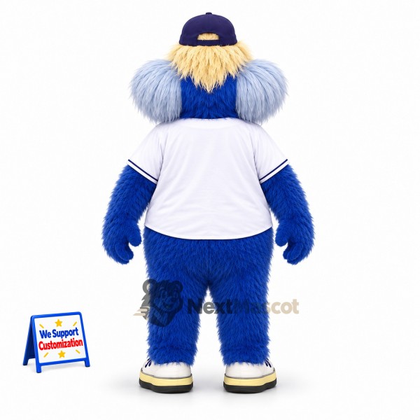 Furry Monster Mascot Costume - Blue Furry Monster Mascot Costume - Blue
