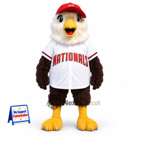Bald Eagle Mascot Costume - Baseball Shirt Bald Eagle Mascot Costume - Baseball Shirt