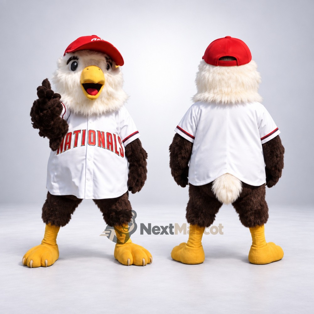 Bald Eagle Mascot Costume - Baseball Shirt Bald Eagle Mascot Costume - Baseball Shirt