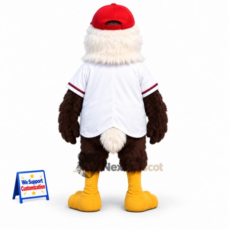 Bald Eagle Mascot Costume - Baseball Shirt Bald Eagle Mascot Costume - Baseball Shirt