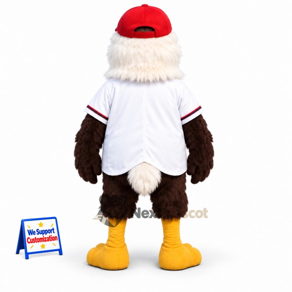 Bald Eagle Mascot Costume - Baseball Shirt Bald Eagle Mascot Costume - Baseball Shirt