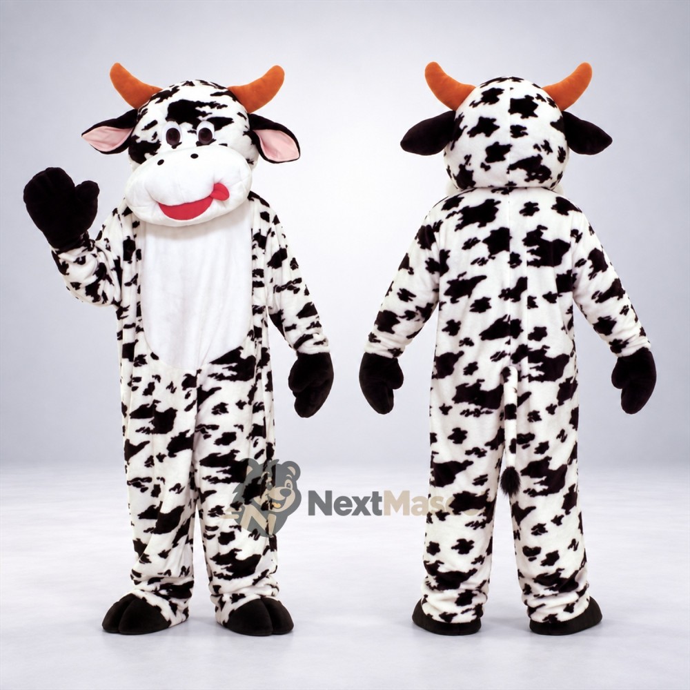Cow Mascot Costume - Spotted for Fan Events Cow Mascot Costume - Spotted for Fan Events