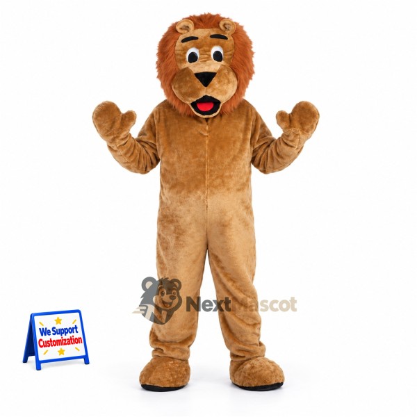 Lion Mascot Costume - Brown for Festivals