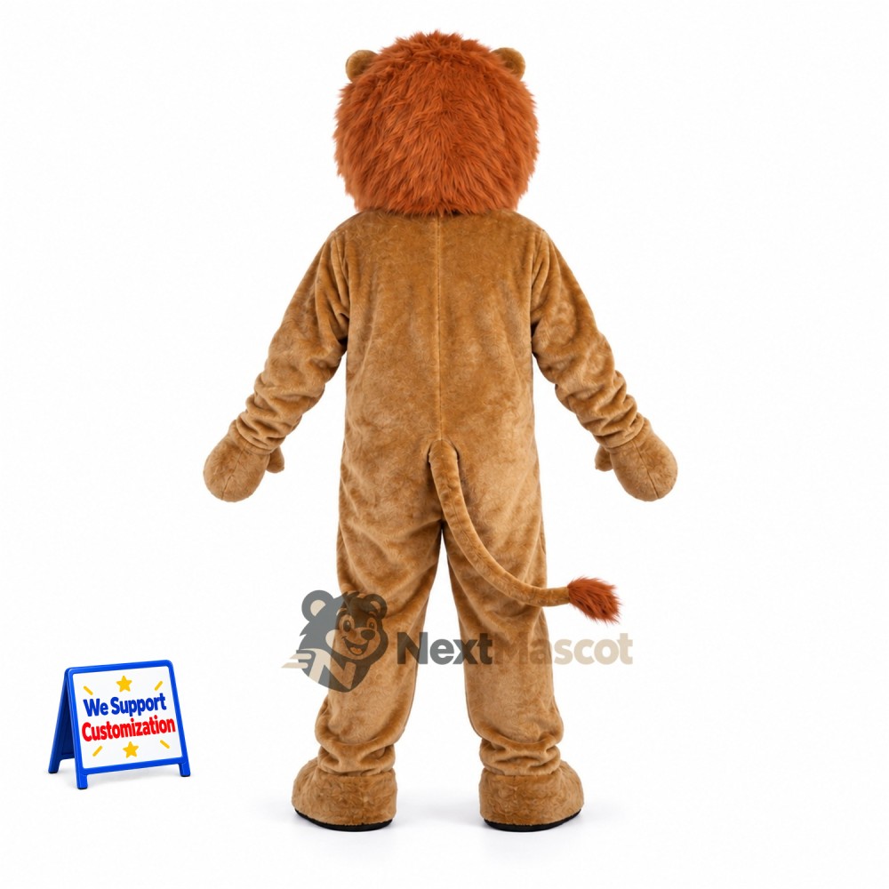 Lion Mascot Costume - Brown for Festivals Lion Mascot Costume - Brown for Festivals