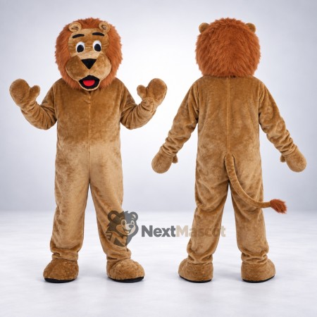 Lion Mascot Costume - Brown for Festivals Lion Mascot Costume - Brown for Festivals