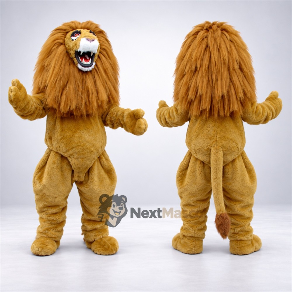 Lion Mascot Costume - Brown for Birthday Parties Lion Mascot Costume - Brown for Birthday Parties