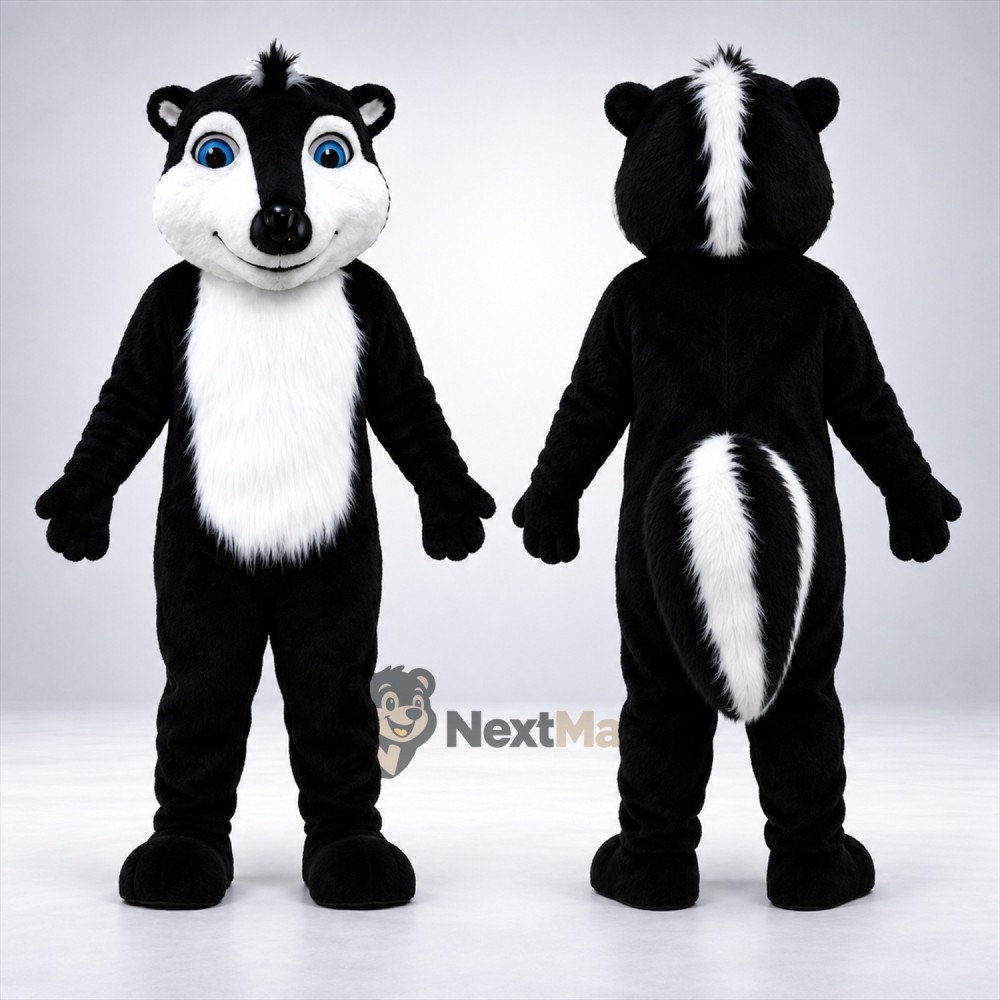 Skunk Mascot Costume - Black and White for Parades Skunk Mascot Costume - Black and White for Parades