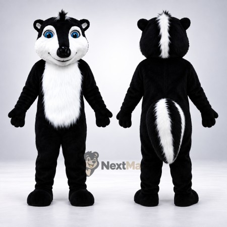 Skunk Mascot Costume - Black and White for Parades Skunk Mascot Costume - Black and White for Parades