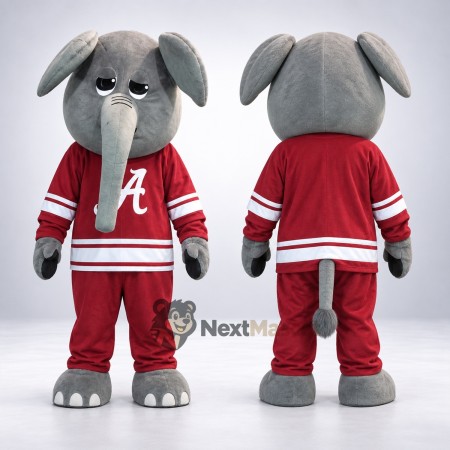 Elephant Mascot Costume - Red Uniform