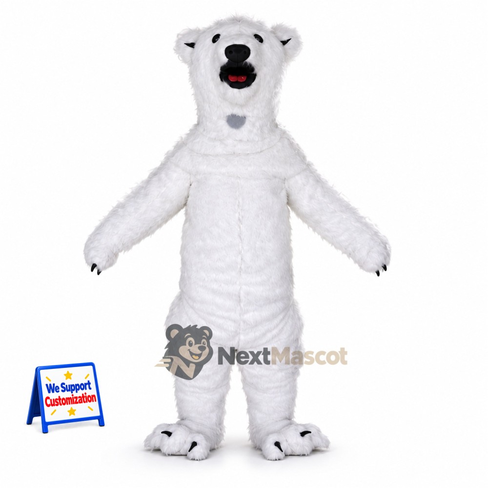 Polar Bear Mascot Costume for Family Events Polar Bear Mascot Costume for Family Events