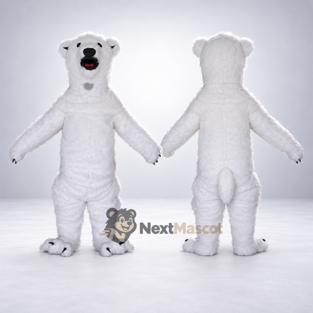Polar Bear Mascot Costume for Family Events Polar Bear Mascot Costume for Family Events