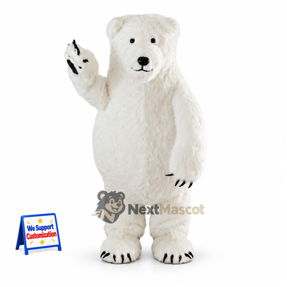 Polar Bear Mascot Costume for Fundraisers Polar Bear Mascot Costume for Fundraisers
