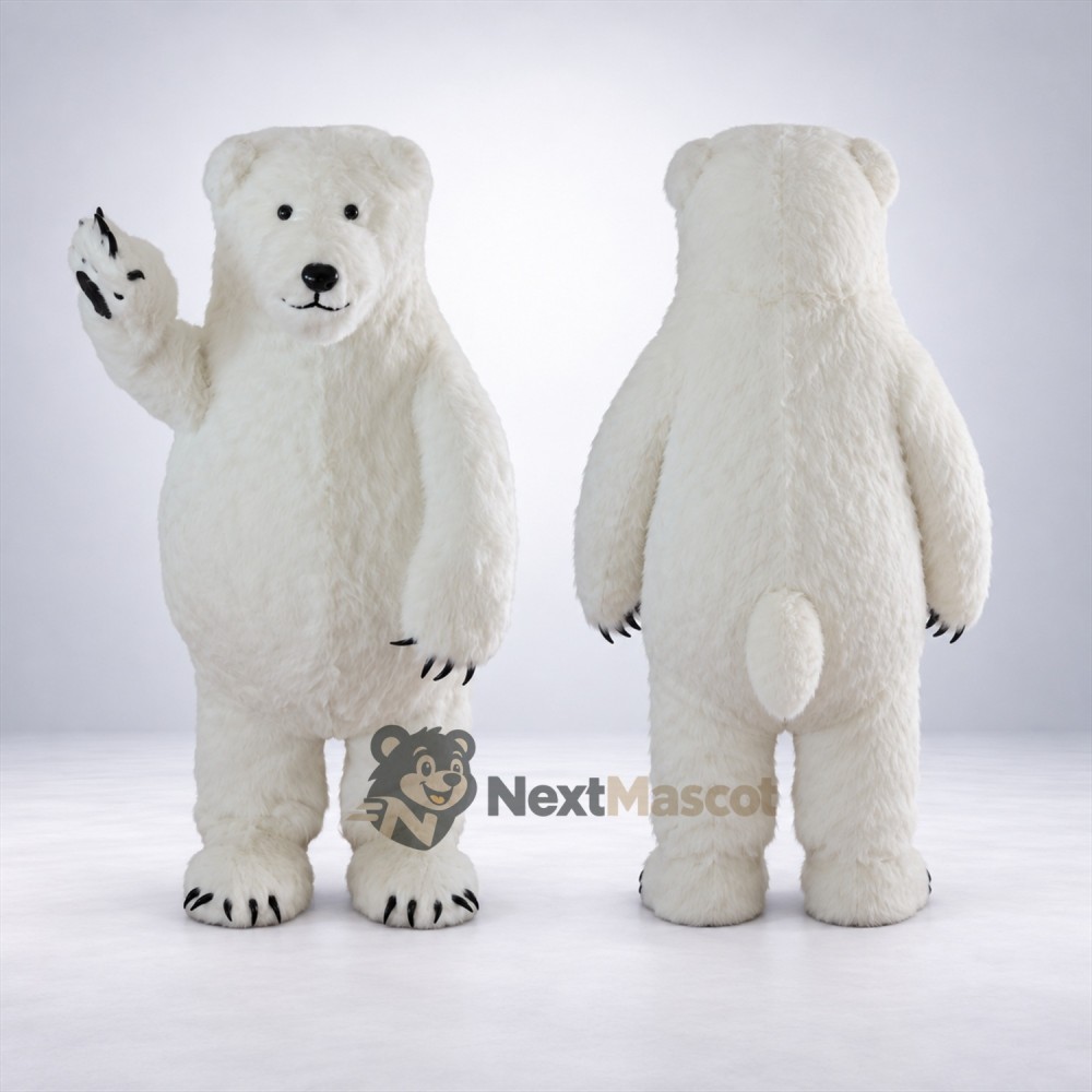 Polar Bear Mascot Costume for Fundraisers Polar Bear Mascot Costume for Fundraisers