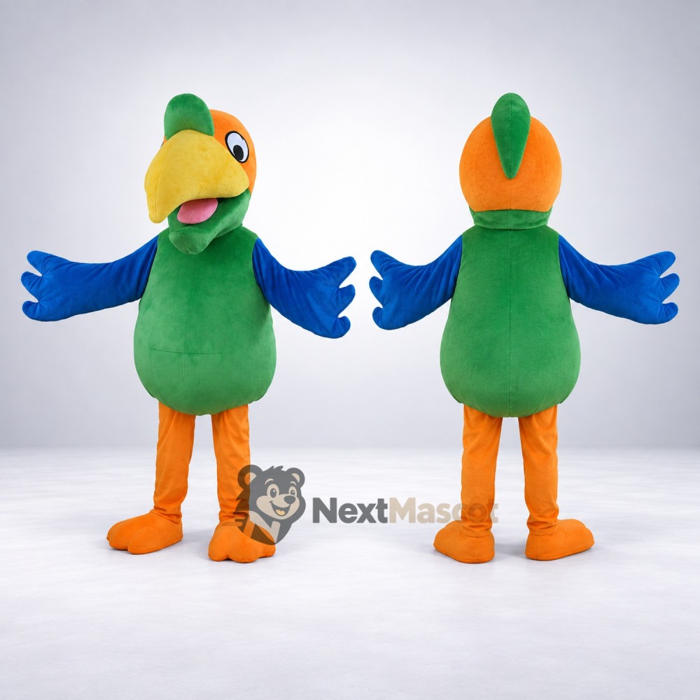 Parrot Mascot Costume - Green for Festivals Parrot Mascot Costume - Green for Festivals