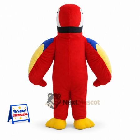 Parrot Mascot Costume - Red for School Spirit