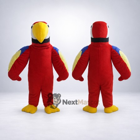 Parrot Mascot Costume - Red for School Spirit