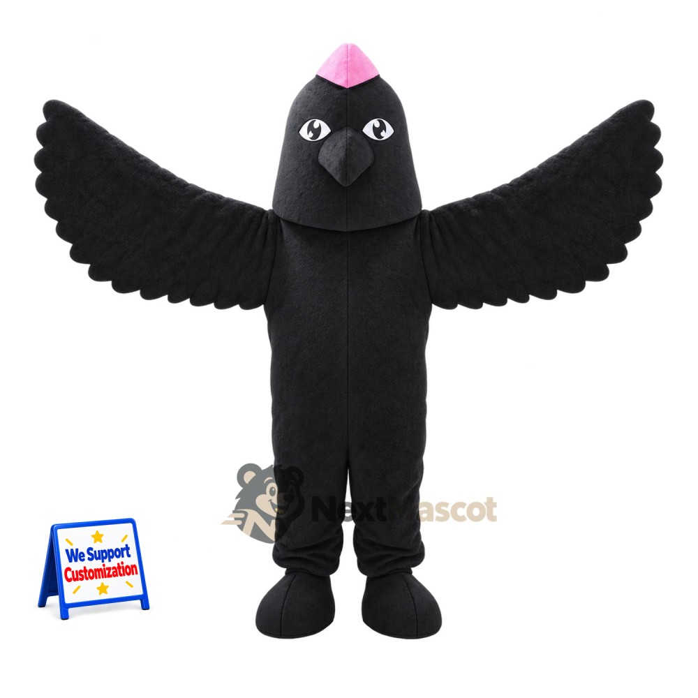Bird Mascot Costume - Black for Sports Days Bird Mascot Costume - Black for Sports Days