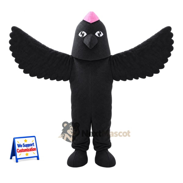 Bird Mascot Costume - Black for Sports Days