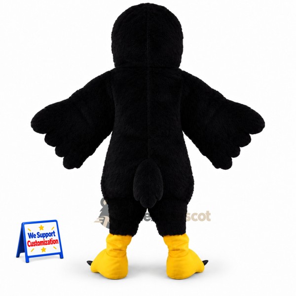 Bird Mascot Costume - Black for School Spirit Bird Mascot Costume - Black for School Spirit