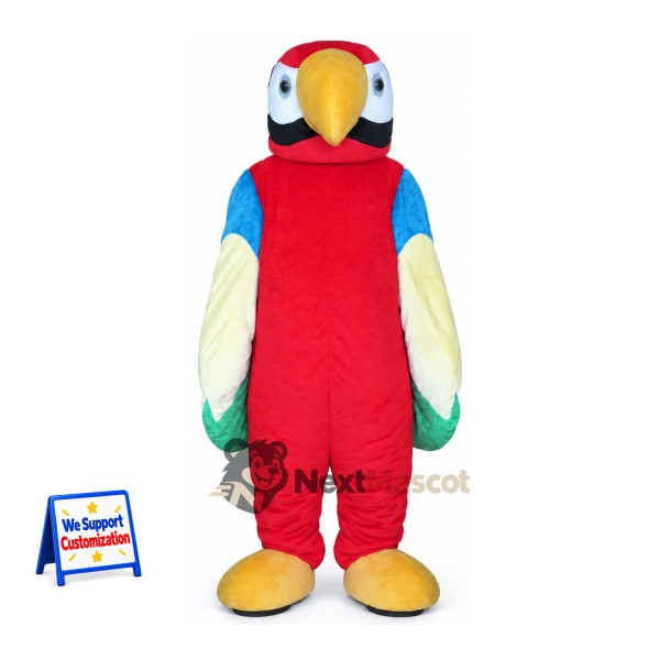 Parrot Mascot Costume - Red for Pep Rallies