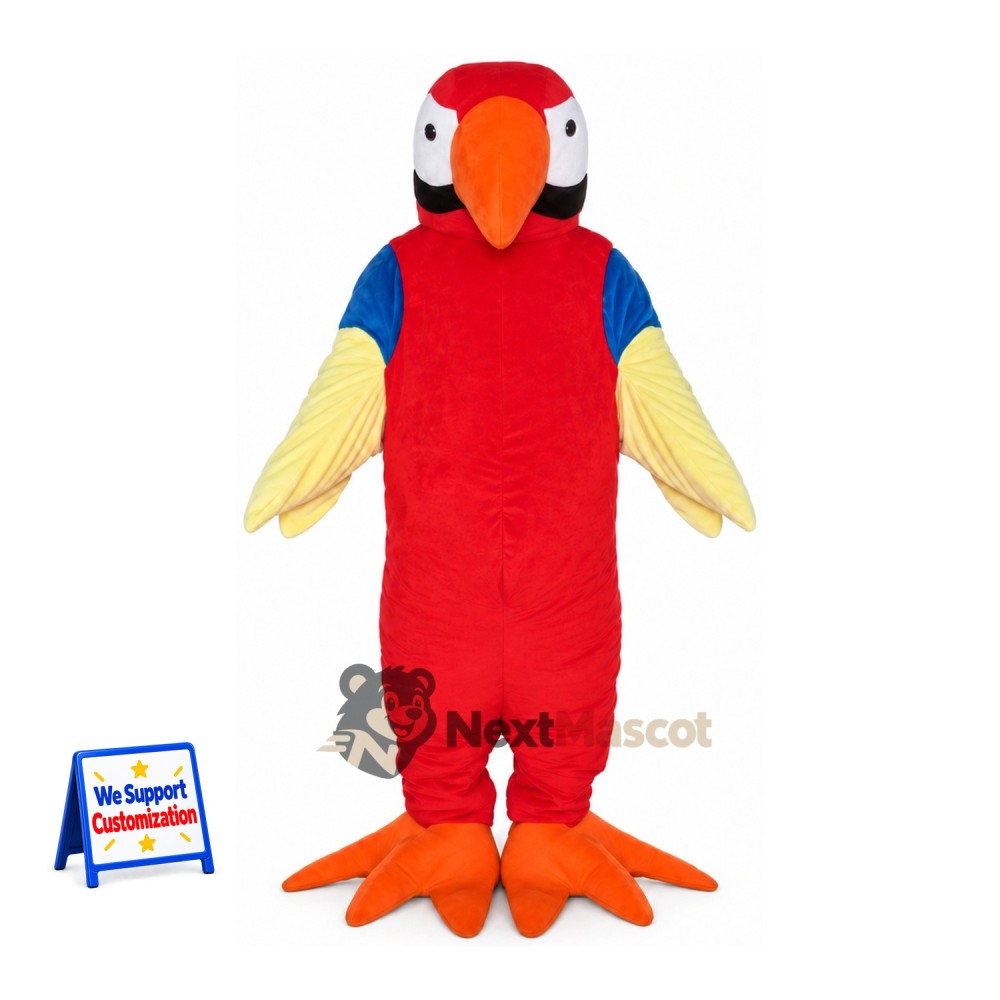 Parrot Mascot Costume - Red for Team Events Parrot Mascot Costume - Red for Team Events