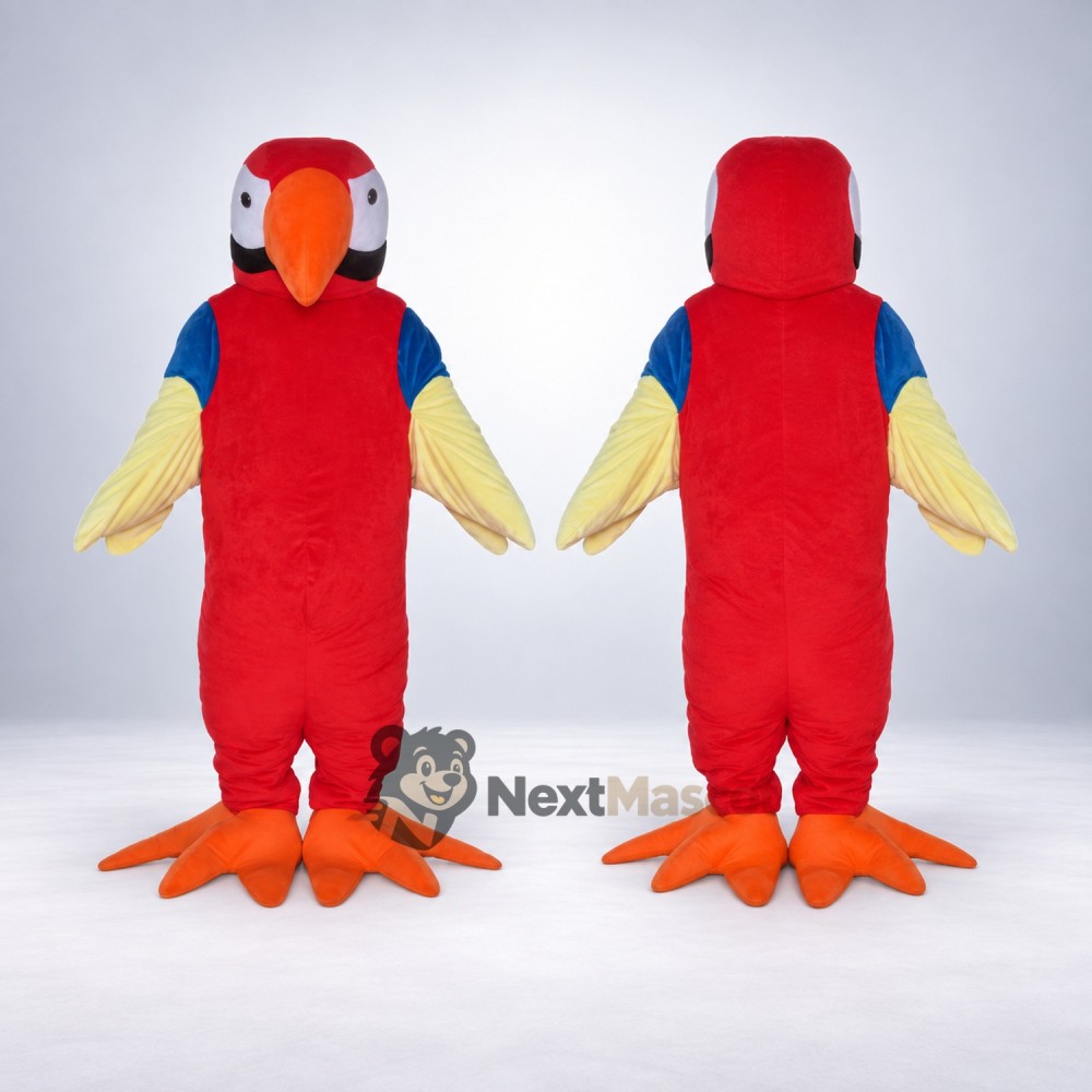 Parrot Mascot Costume - Red for Team Events Parrot Mascot Costume - Red for Team Events