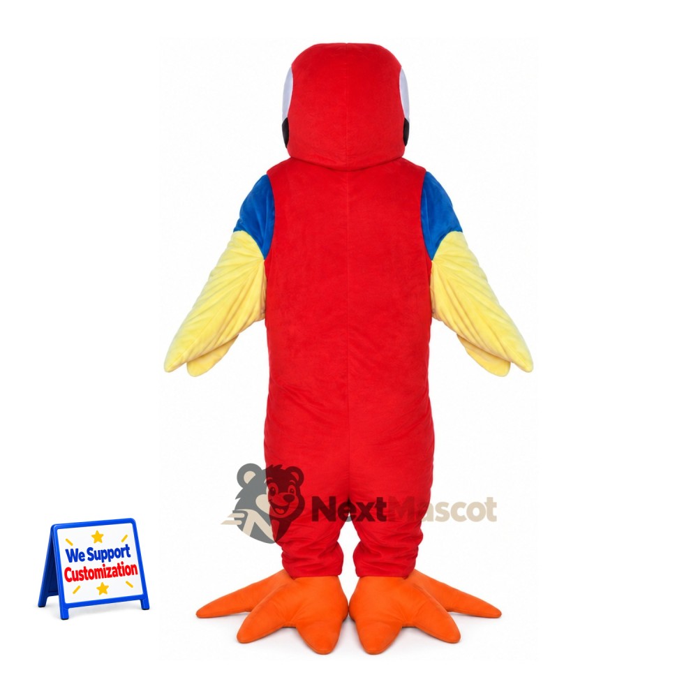 Parrot Mascot Costume - Red for Team Events Parrot Mascot Costume - Red for Team Events