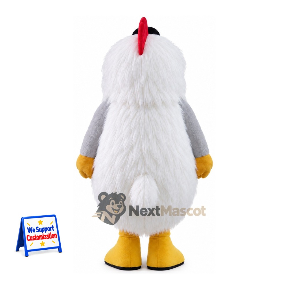 Rooster Mascot Costume - White for Fundraisers Rooster Mascot Costume - White for Fundraisers